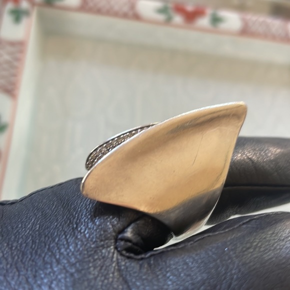 Alexis Bittar FINE Sterling Cleave Ring with Diamond Pave - Picture 6 of 15